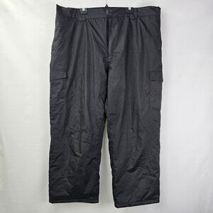 Mountain Ridge Black Nylon Ski Snow Pants Size XXL